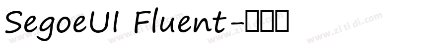 SegoeUI Fluent字体转换